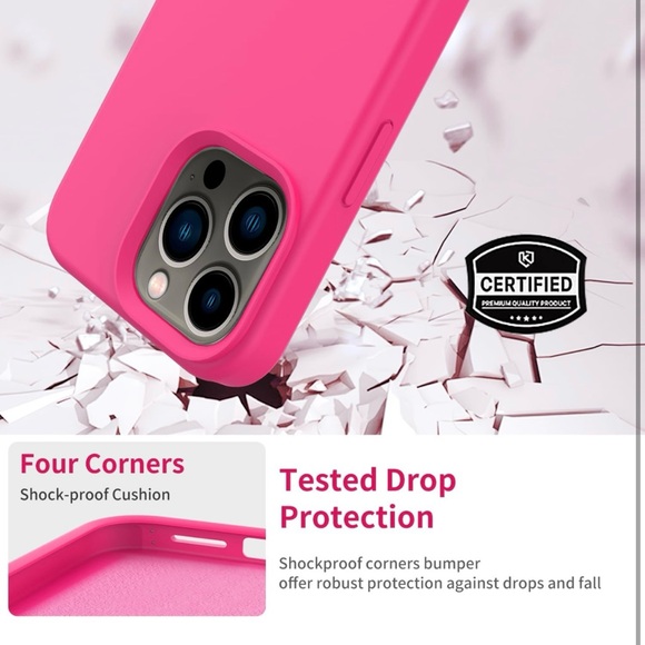 FUNMIKO Compatible with iPhone 15 Pro Max Case with Screen Protector - Picture 6 of 11